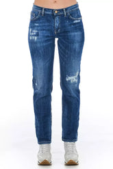 Frankie Morello Blue Cotton Women’s Jeans - W26 - Jeans