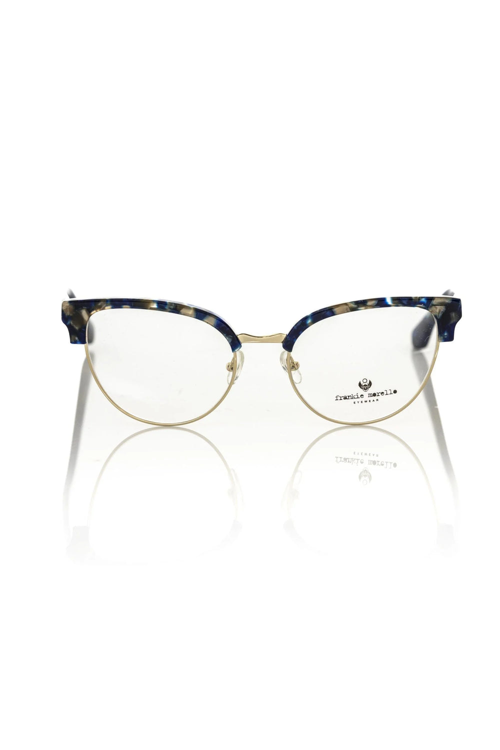 Frankie Morello Blue Metallic Women’s Eyeglass Frame - Eyeglasses