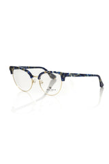 Frankie Morello Blue Metallic Women’s Eyeglass Frame - Eyeglasses