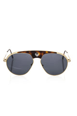 Frankie Morello Brown Metallic Sunglasses for Men - Sunglasses
