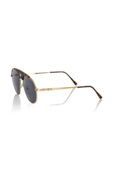Frankie Morello Brown Metallic Sunglasses for Men - Sunglasses
