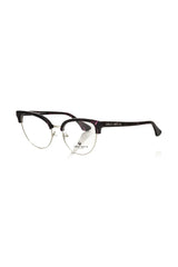 Frankie Morello Burgundy Metallic Women Frame - Eyeglasses