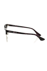 Frankie Morello Burgundy Metallic Women Frame - Eyeglasses