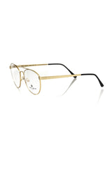 Frankie Morello Gold Metallic Fiber Men’s Frame Aviator Eyeglasses - Eyeglasses