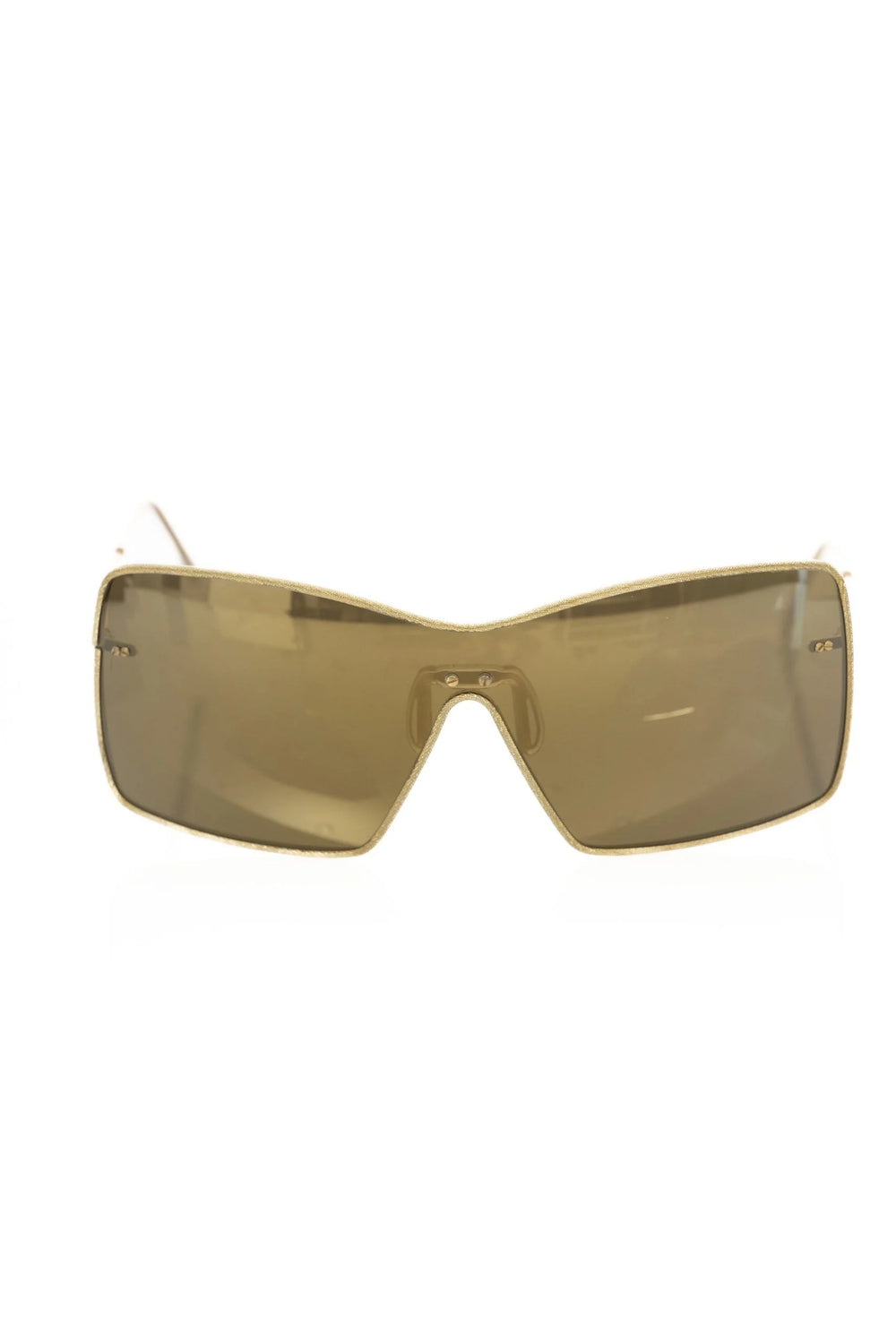 Frankie Morello Gold Metallic Fiber Women’s Sunglass - Sunglasses