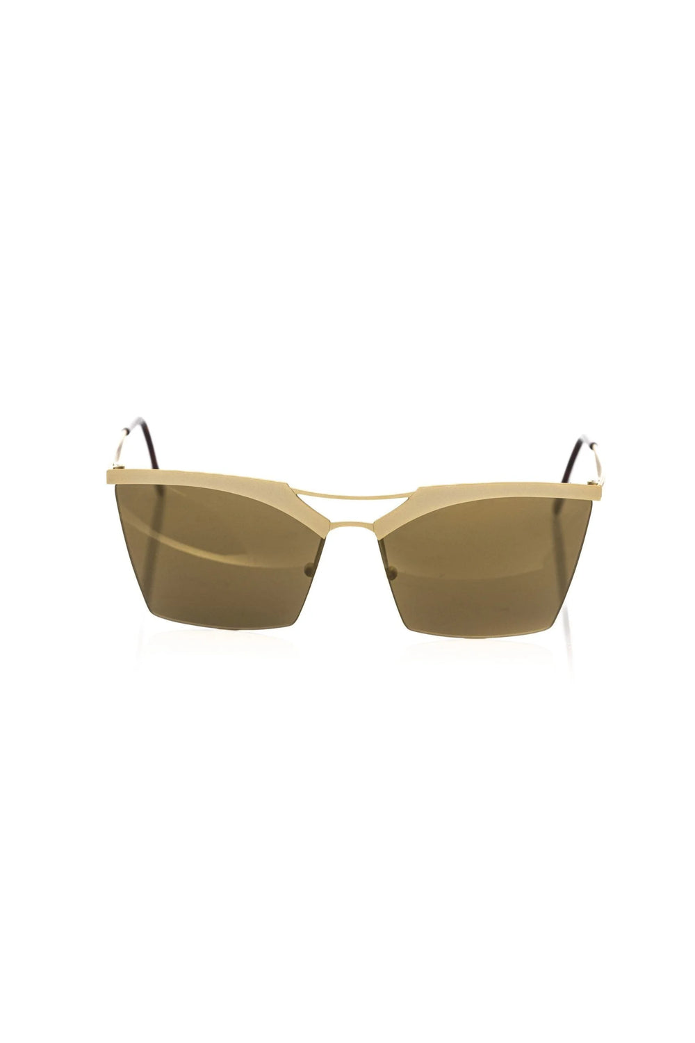 Frankie Morello Gold Metallic Fibre Women’s Sunglasses - Sunglasses