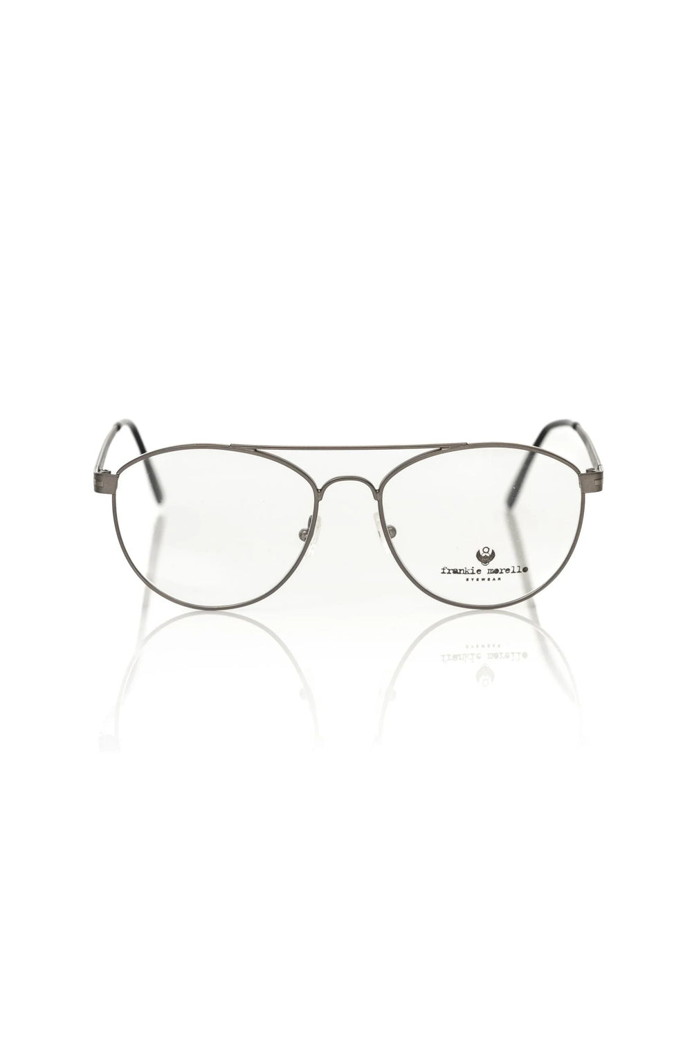 Frankie Morello Gray Metallic Fiber Men’s Frame - Eyeglasses