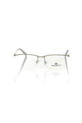 Frankie Morello Silver Metallic Men Frame - Eyeglasses