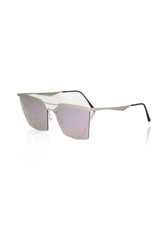 Frankie Morello Silver Metallic Women Sunglass - Sunglasses