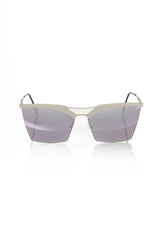 Frankie Morello Silver Metallic Women Sunglass - Sunglasses