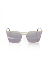 Frankie Morello Silver Metallic Women Sunglass - Sunglasses
