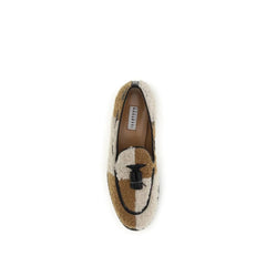 Fratelli Rossetti Beige Fabric Slip-On Loafers