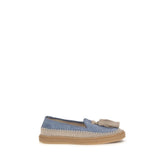 Fratelli Rossetti blue calf leather Bos Taurus slip-on loafers featuring a classic silhouette and refined craftsmanship.