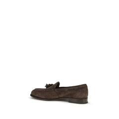 Fratelli Rossetti Brown Calf Leather Bos Taurus Slip-On Loafers