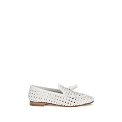 Fratelli Rossetti White Calf Leather Bos Taurus Slip-On Loafers - EU36/US6