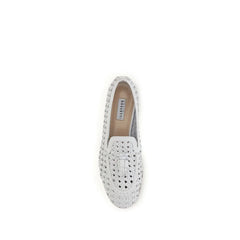 Fratelli Rossetti White Calf Leather Bos Taurus Slip-On Loafers - EU36/US6