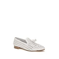 Fratelli Rossetti White Calf Leather Bos Taurus Slip-On Loafers - EU36/US6