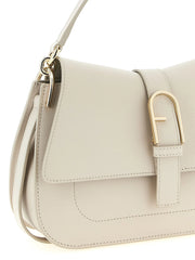 Furla Beige Calfskin Shoulder Bag