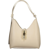 Furla Beige Leather Women Handbag - Shoulder Bags