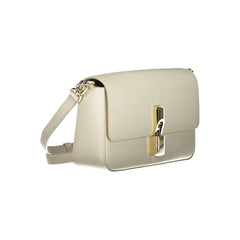 Furla Bianco Leather Women Handbag - Cross Body Bags