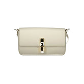 Furla Bianco Leather Women Handbag - Cross Body Bags