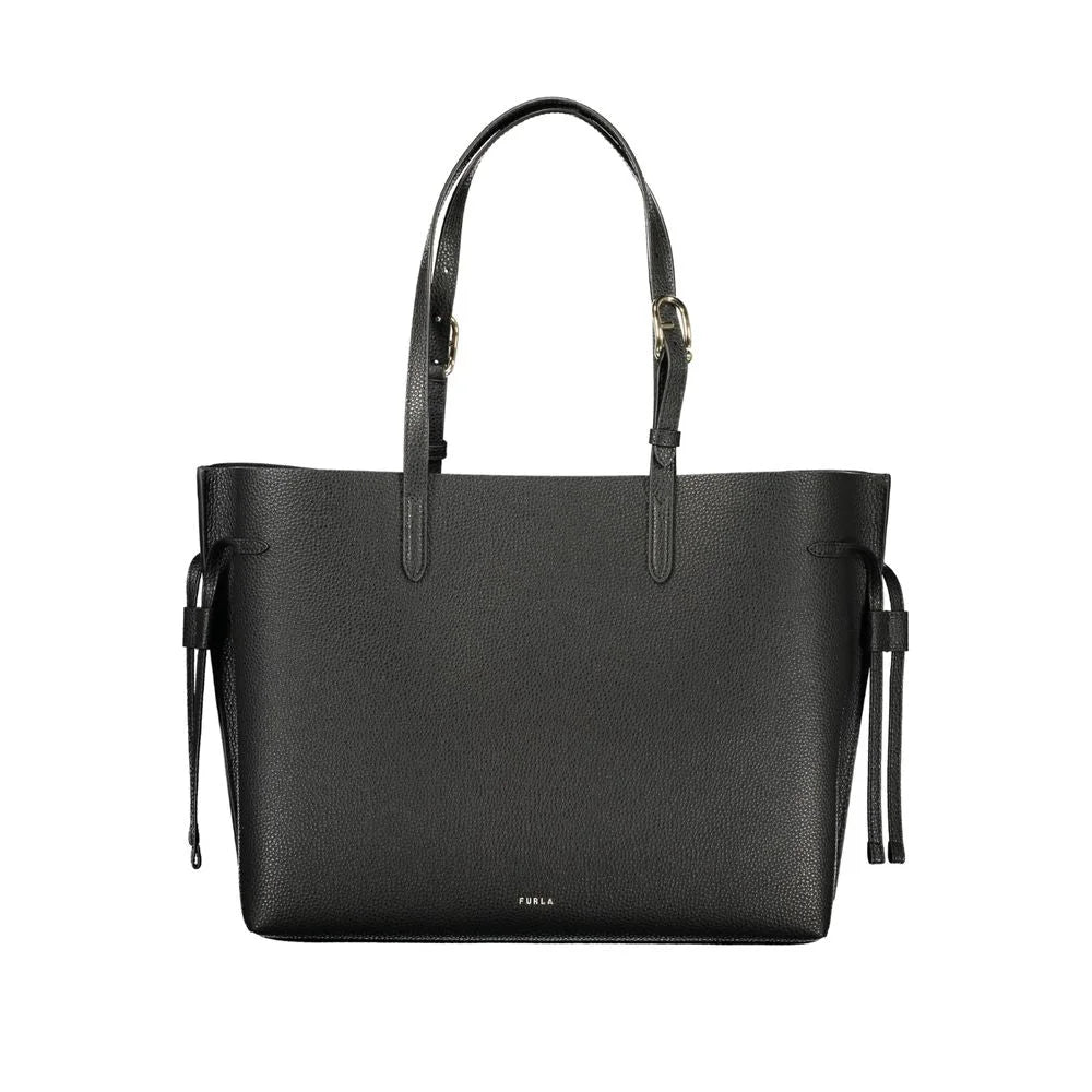 Furla Black Leather Women Handbag - Shoulder Bags