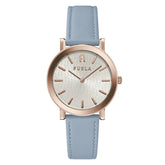 Furla Blue Leather Dress Watch