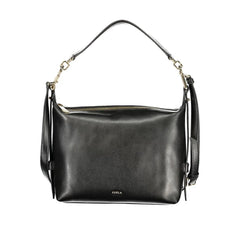 Furla Nero Leather Women Handbag - Shoulder Bags
