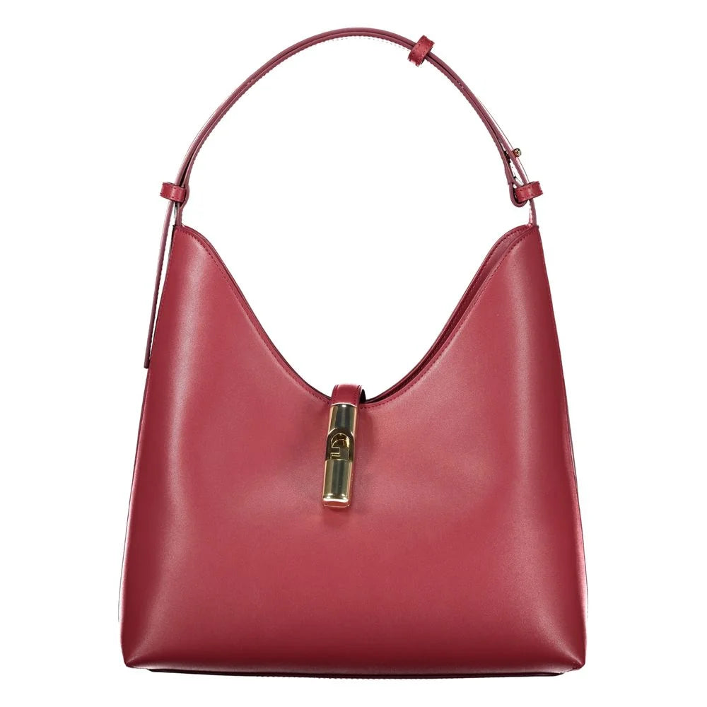 Furla Rosso Pelle Women Handbag