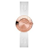Furla White Leather Dress Watch