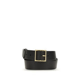 Gabriela Hearst Black Leather Regular Belt - S