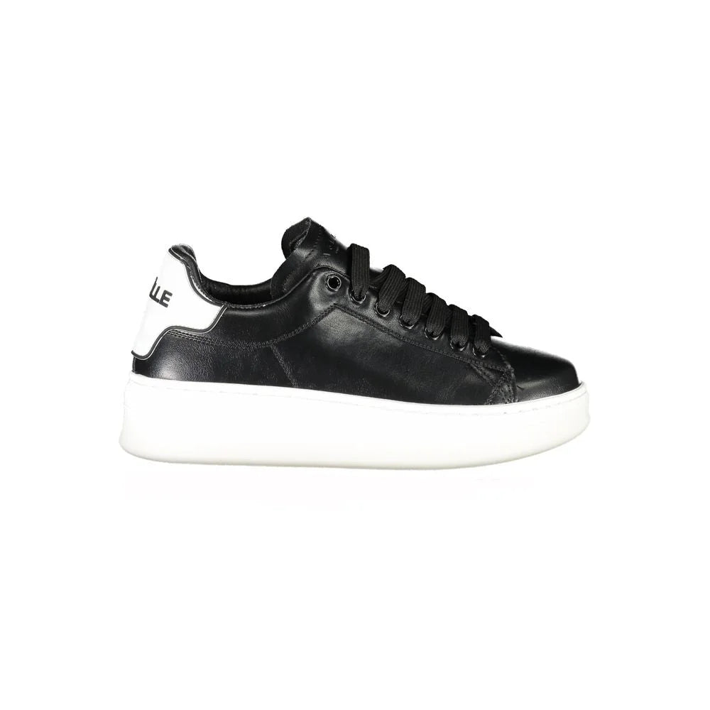 Gaelle Paris Black Polyethylene Sneaker