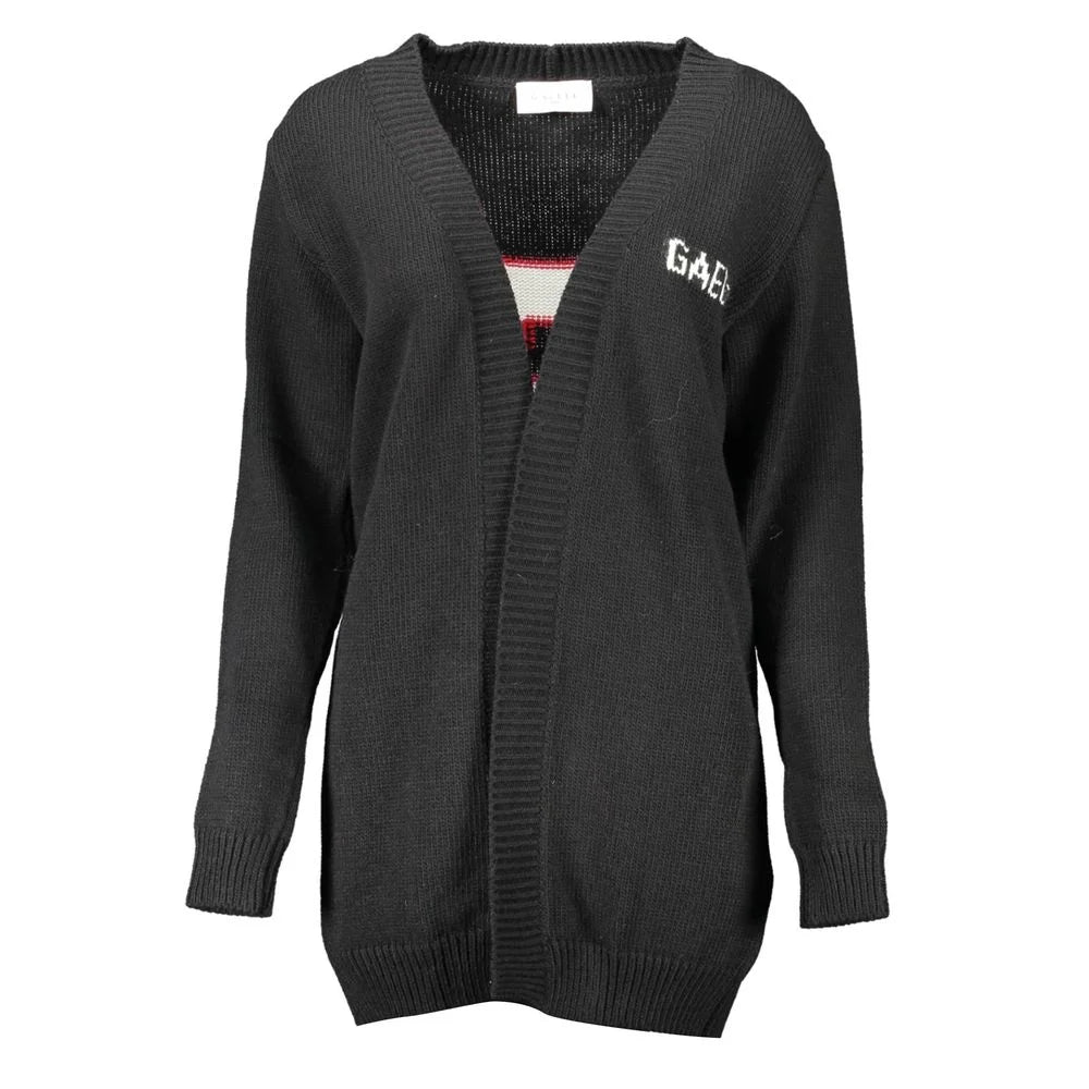 Gaelle Paris Black Wool Sweater - Cardigans