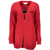 Gaelle Paris Red Wool Sweater - Cardigans