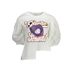 Gaelle Paris White Cotton T-Shirt - XS - T-Shirts