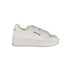 Gaelle Paris White Leather Sneaker - Sneakers