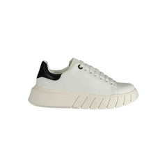 Gaelle Paris White Polyester Sneaker