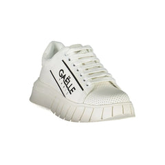 Gaelle Paris White Polyester Sneaker - Sneakers