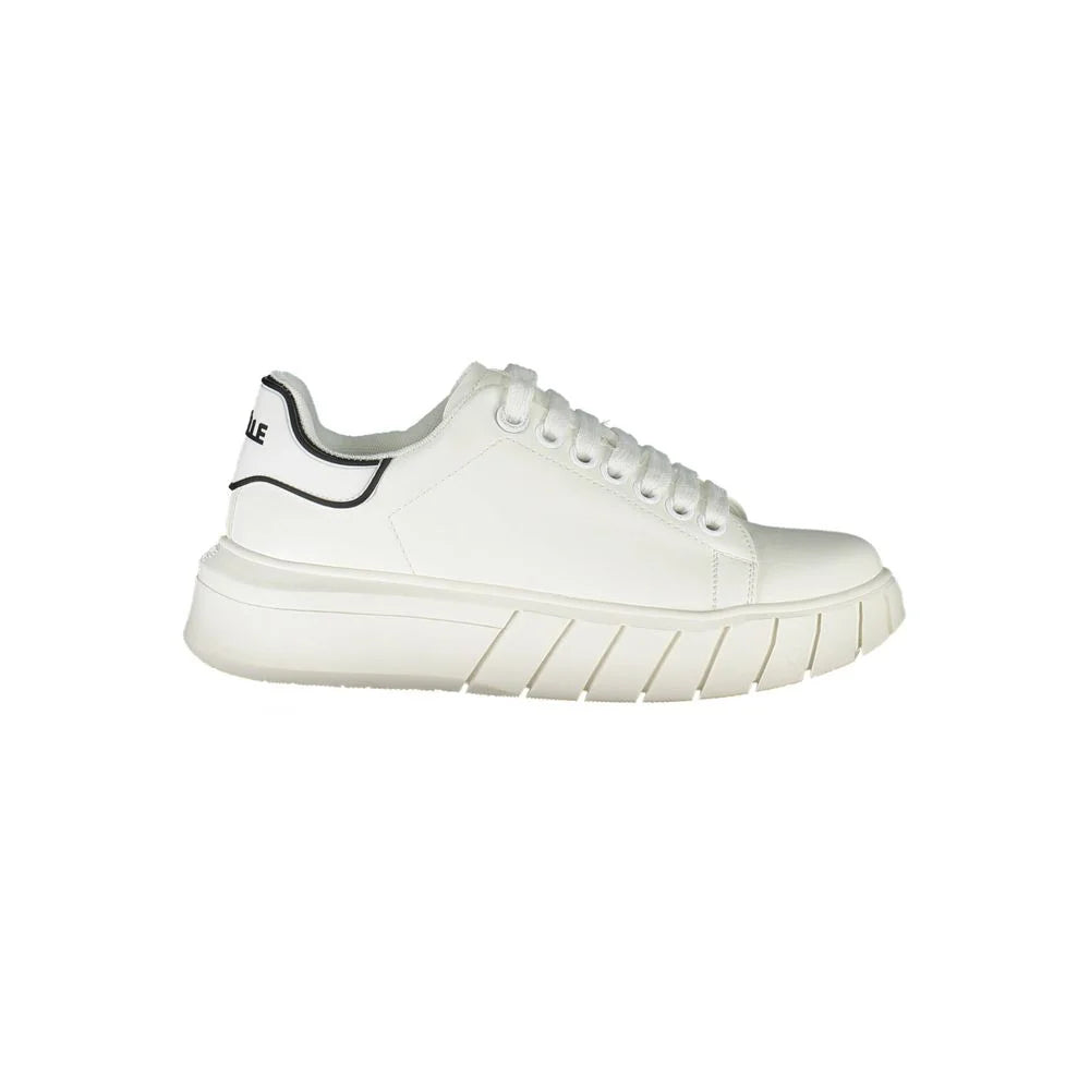 Gaelle Paris White Polyester Sneaker - Sneakers