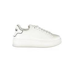 Gaelle Paris White Polyethylene Sneaker
