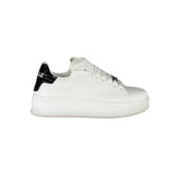 Gaelle Paris White Polyethylene Sneaker