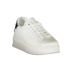Gaelle Paris White Polyethylene Sneaker