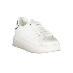 Gaelle Paris White Polyethylene Sneaker