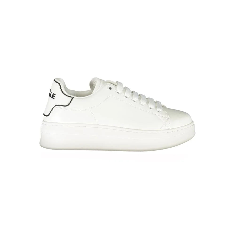 Gaelle Paris White Polyethylene Sneaker - Sneakers