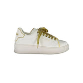 Gaelle Paris White Polyethylene Sneaker - Sneakers