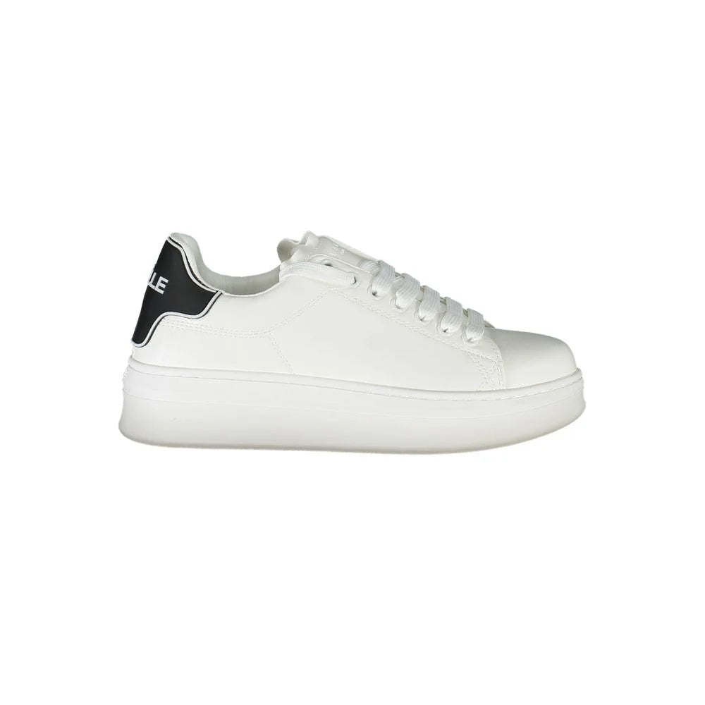 Gaelle Paris White Polyethylene Sneaker - Sneakers