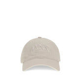 Ganni Beige Cotton Cap (Baseball Hat) - UNI