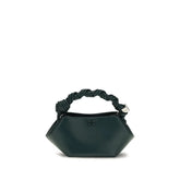 Ganni Bicolor Recycled Leather Shoulder Bag