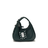 Ganni Bicolor Recycled Leather Shoulder Bag