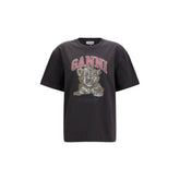 Ganni Black Cotton Sweatshirt